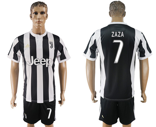 2017 18 Juventus FC 7 ZAZA Home Soccer Jersey