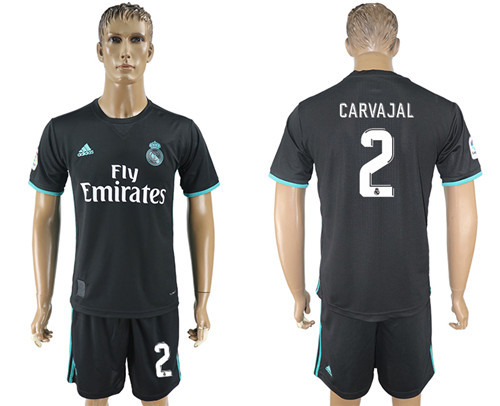 2017 18 Real Madrid 2 CARVAJAL Away Soccer Jersey