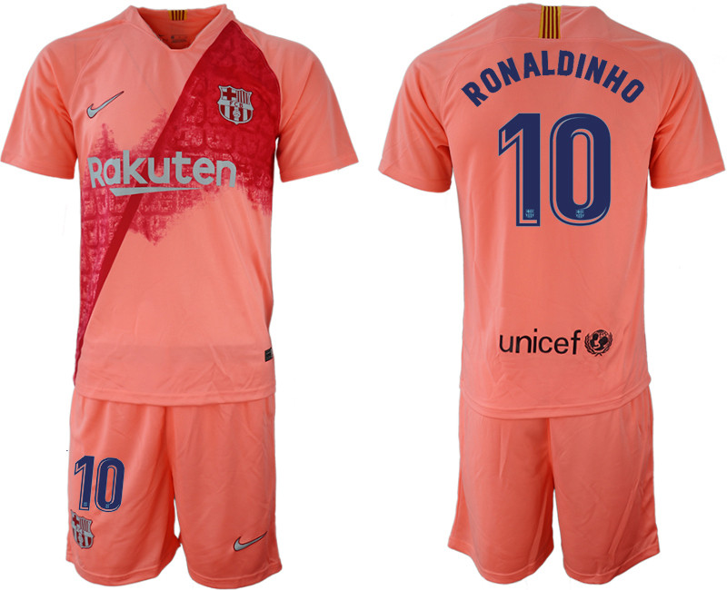 2018 19 Barcelona 10 RONALDINHO Third Away Soccer Jersey