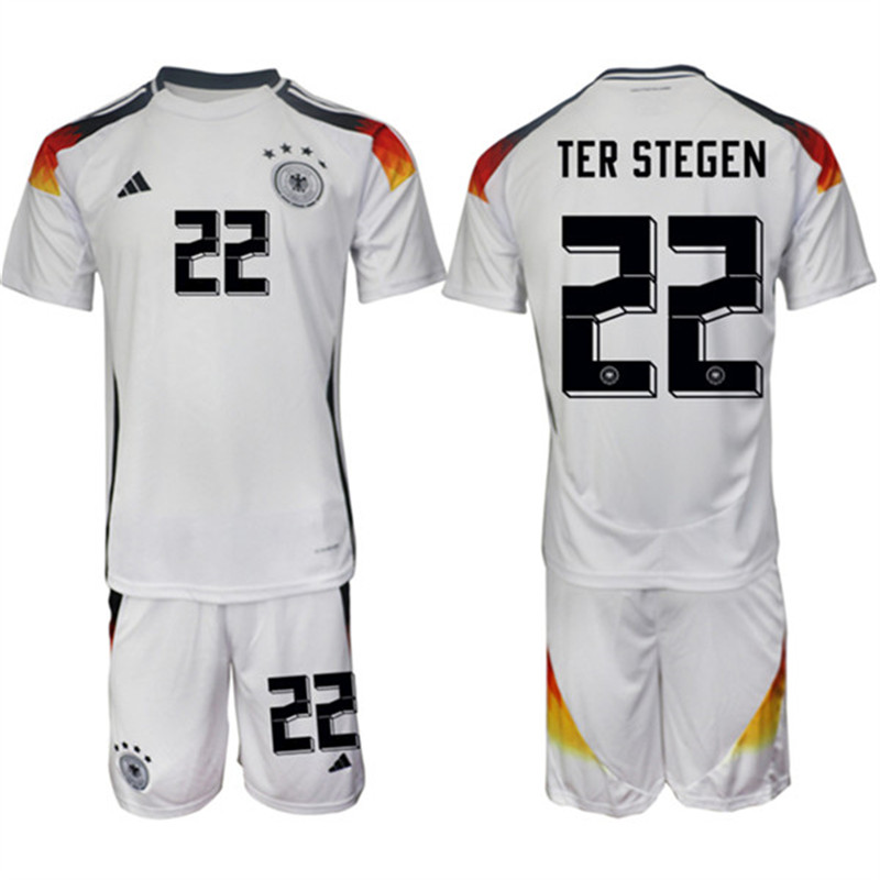 2024 25 Germany 22 Ter Stegen Home Soccer Jersey