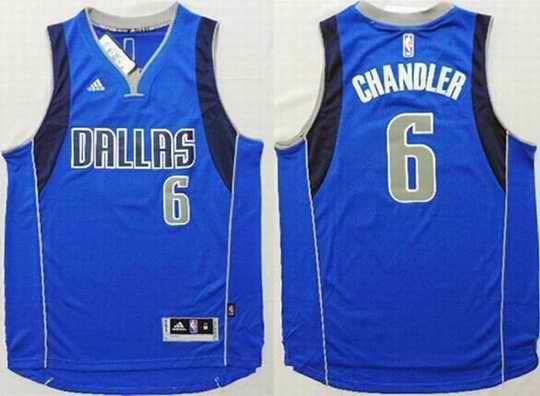  Dallas Mavericks 6 Tyson Chandler Revolution 30 Swingman Road Blue Jersey