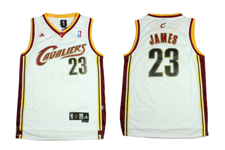 NBA Cleveland Cavaliers 23 Lebron James White Swingman Jersey