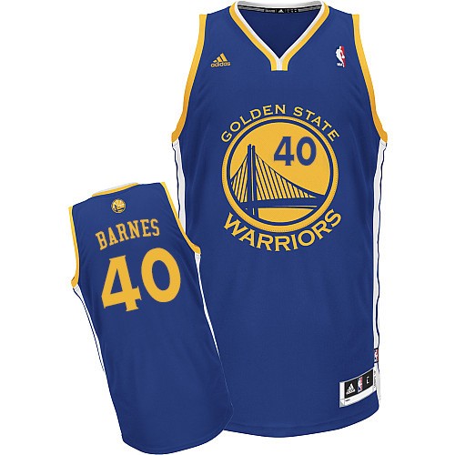 NBA Golden State Warriors 40 Harrison Barnes New Revolution 30 Swingman Blue Jersey