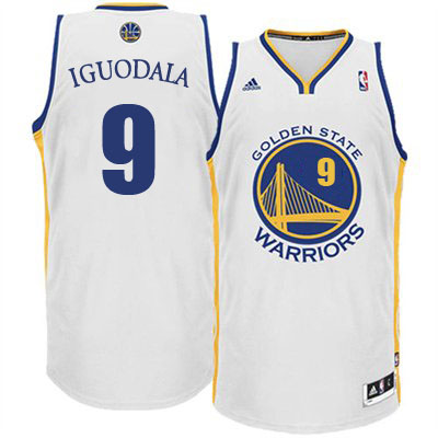 NBA Golden State Warriors 9 Andre Iguodala New Revolution 30 Swingman Home White Jersey