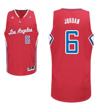 NBA Los Angeles Clippers 6 DeAndre Jordan New Revolution 30 Swingman Red Jersey