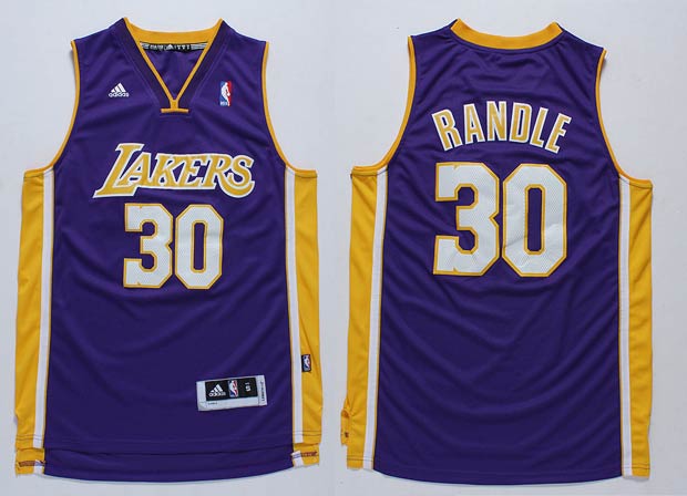 NBA Los Angeles Lakers 30 Julius Randle New Revolution 30 Swingman Blue Jersey