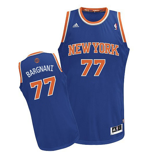 NBA New York Knicks 77 Andrea Bargnani New Revolution 30 Swingman Blue 2013 New Jersey