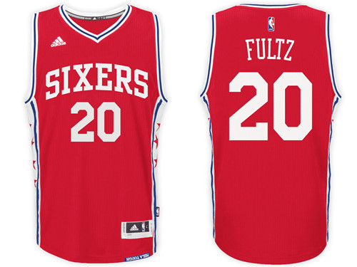  NBA Philadelphia 76ers 20 Markelle Fultz New Rev 30 Swingman Red Jersey