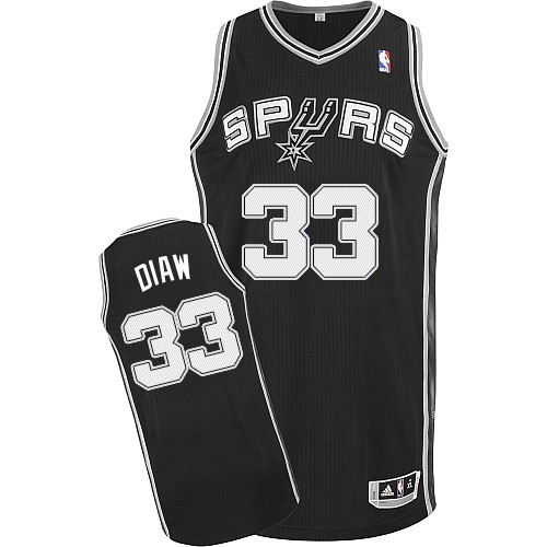 NBA San Antonio Spurs 33 Boris Diaw New Revolution 30 Swingman Road Black Jerseys