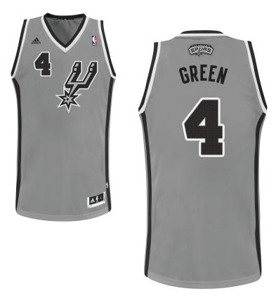 NBA San Antonio Spurs 4 Danny Green New Revolution 30 Swingman Road Gray Jersey
