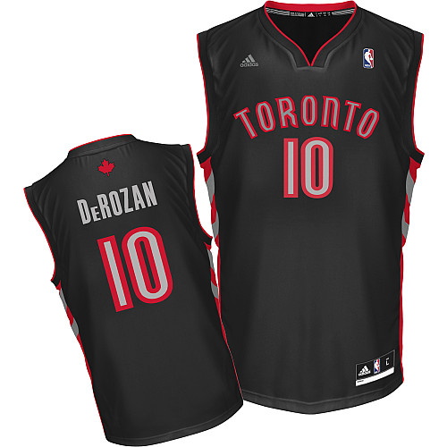 NBA Toronto Raptors 10 DeMar DeRozan New Revolution 30 Swingman Alternate Black Jersey