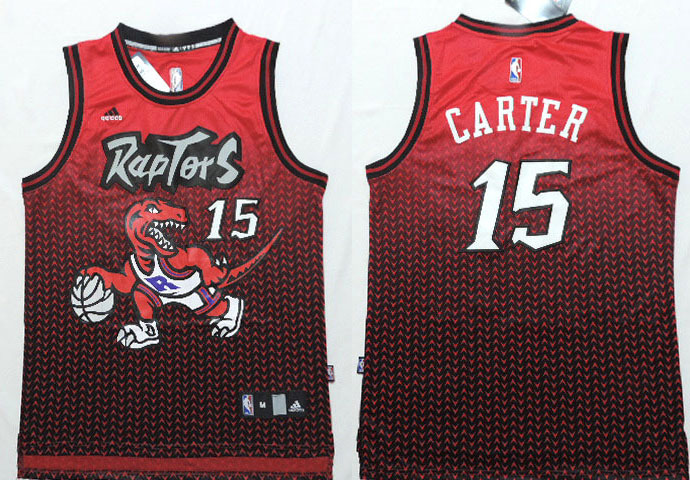 NBA Toronto Raptors 15 Vince Carter Resonate Fashion Swingman Red Jersey