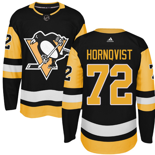 Pittsburgh Penguins #72 Patric Hornqvist Black Alternate Authentic Stitched NHL Jersey