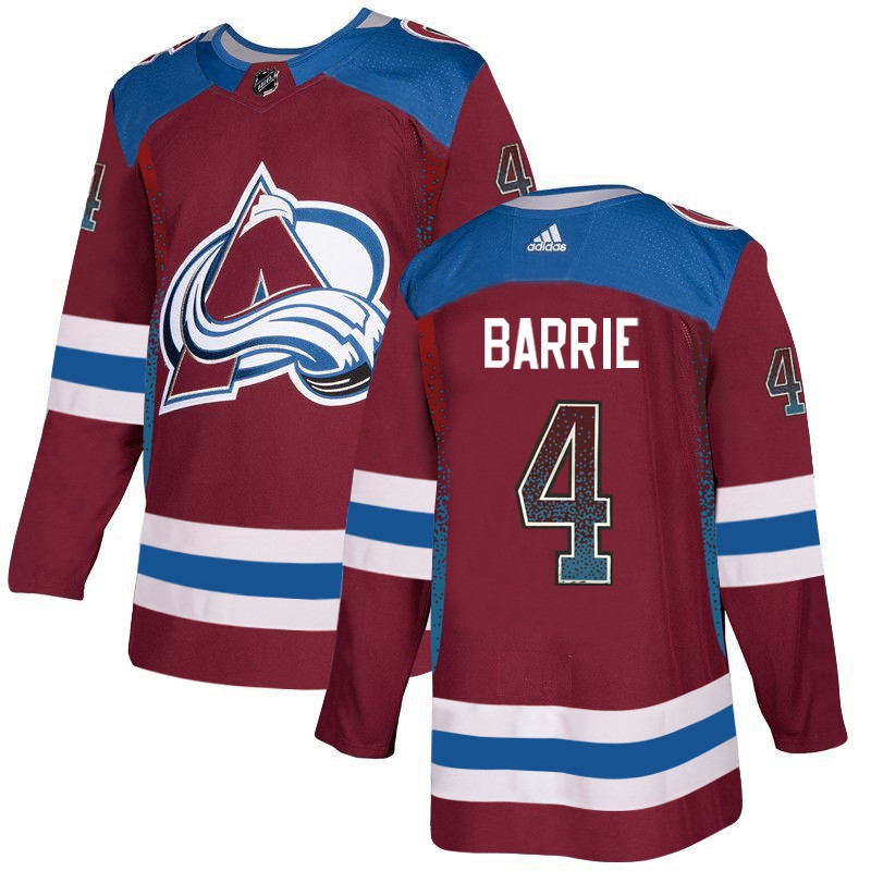 Avalanche 4 Tyson Barrie Red Drift Fashion Jersey