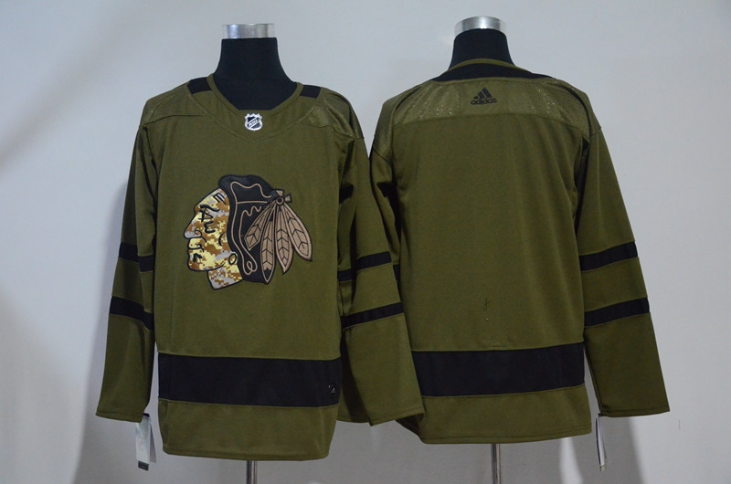 Blackhawks Blank Olive Jersey