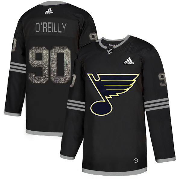 Blues 90 Ryan O'Reilly Black Shadow Jersey