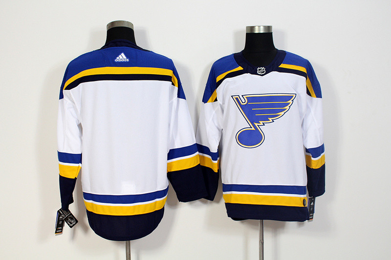 Blues Blank White Jersey