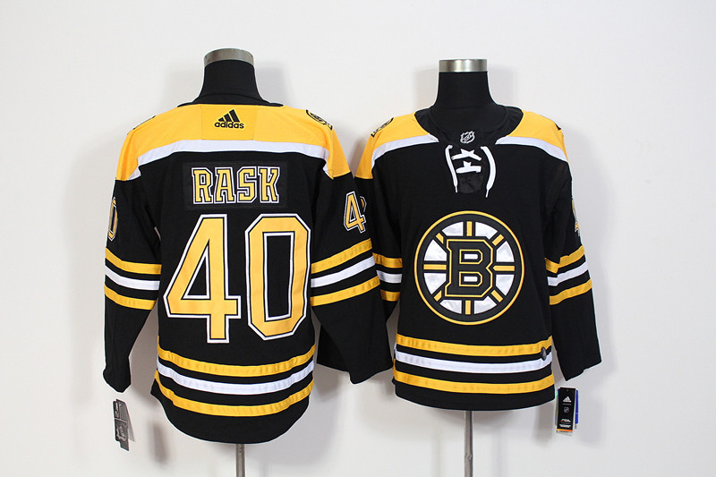 Bruins 40 Tuukka Rask Black Jersey