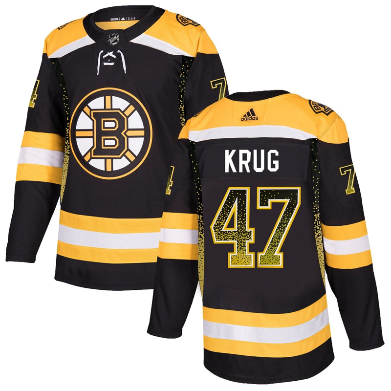 Bruins 47 Torey Krug Black Drift Fashion Jersey