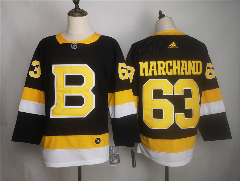 Bruins 63 Brad Marchand Black Jersey