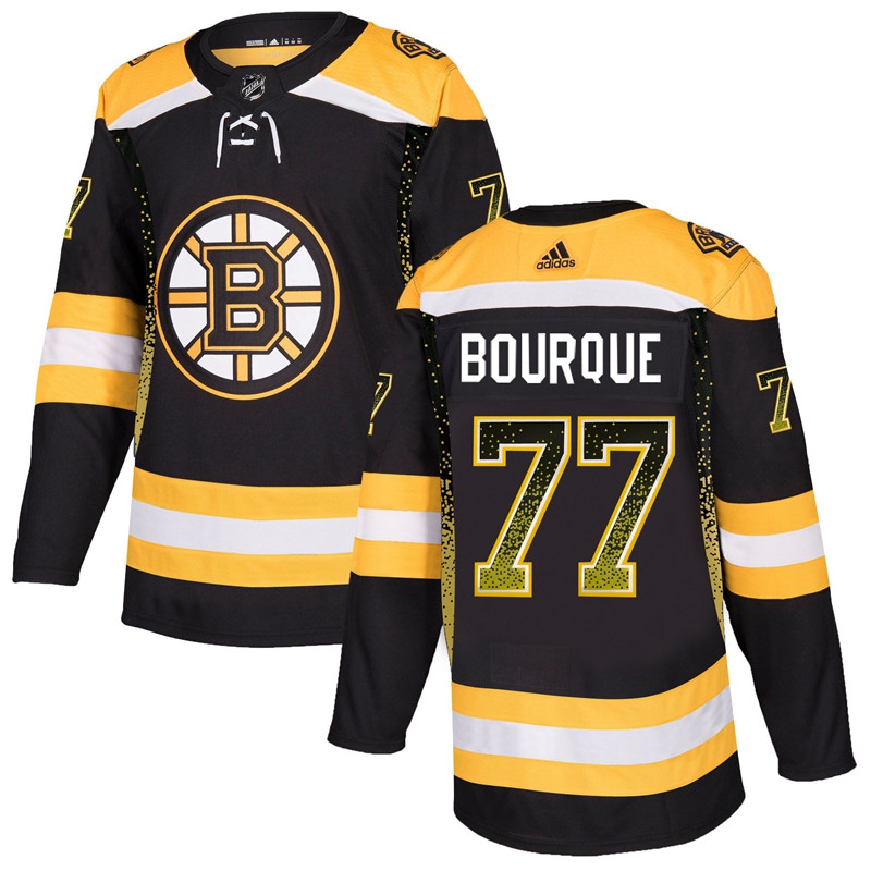 Bruins 77 Ray Bourque Black Drift Fashion Jersey