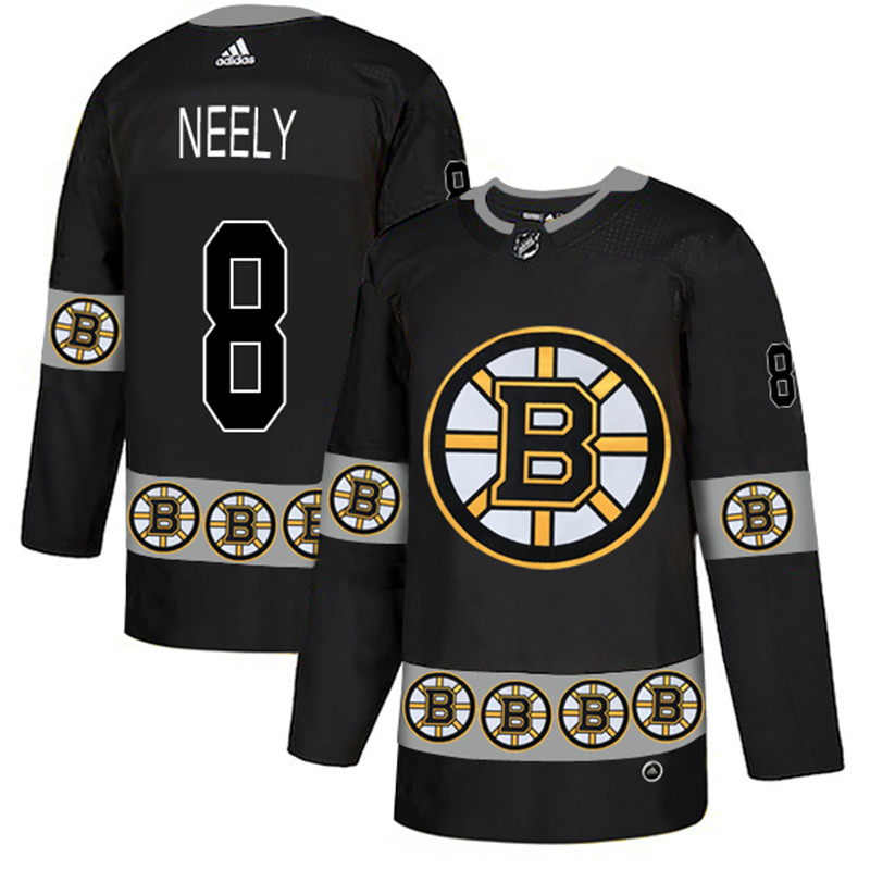 Bruins 8 Cam Nelly Black Team Logos Fashion Jersey
