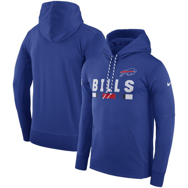 Buffalo Bills Team Name Performance Pullover Hoodie Royal