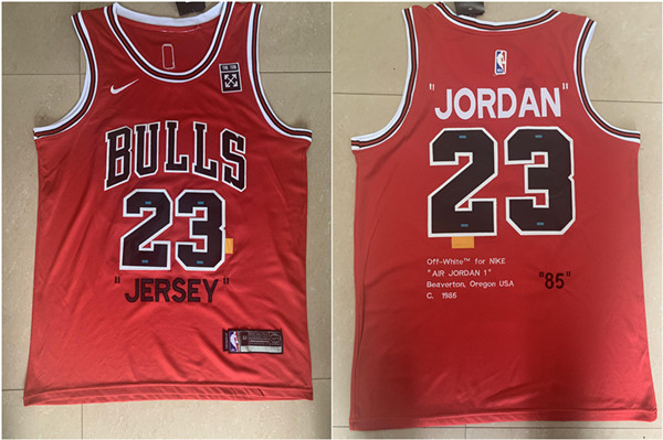 Bulls 23 Michael Jordan Red 85 Anniversary Swingman Jersey
