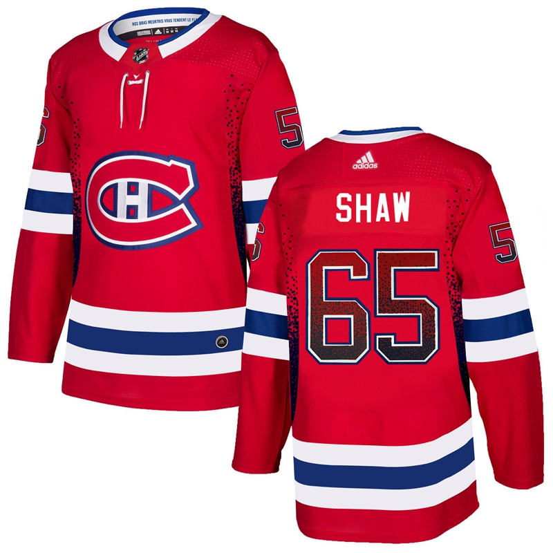 Canadiens 65 Andrew Shaw Red Drift Fashion Jersey