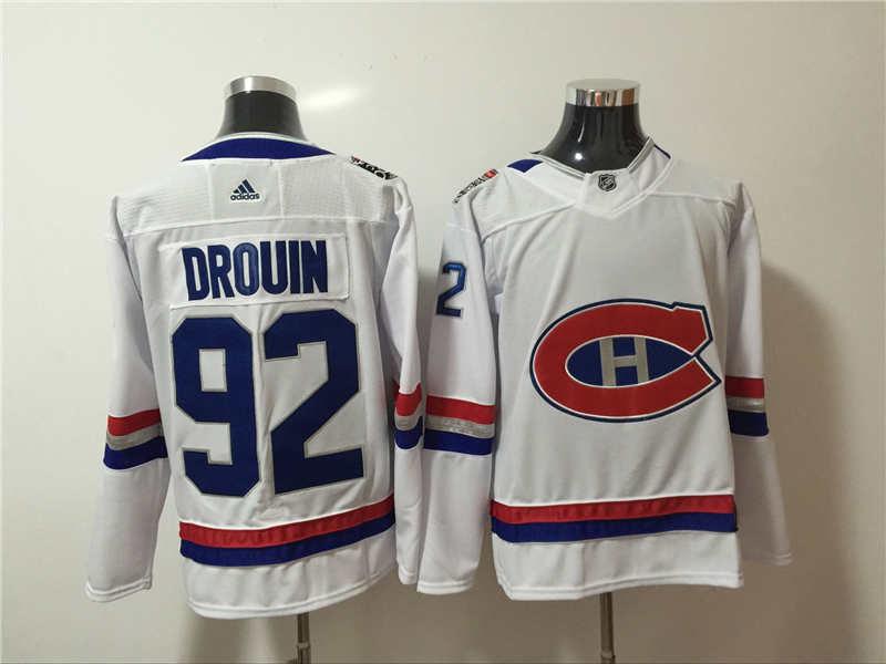 Canadiens 92 Jonathan Drouin White 2017 NHL 100 Classic Jersey