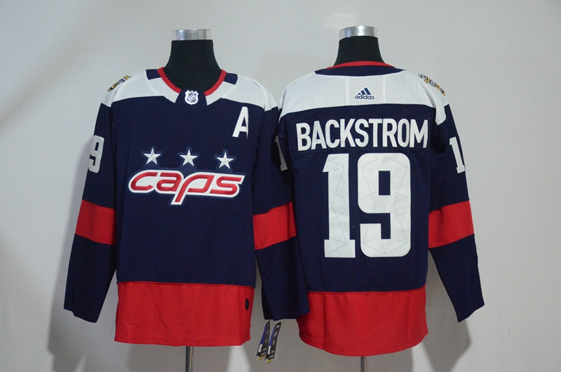 Capitals 19 Nicklas Backstrom Navy 2018 NHL Stadium Series Jersey