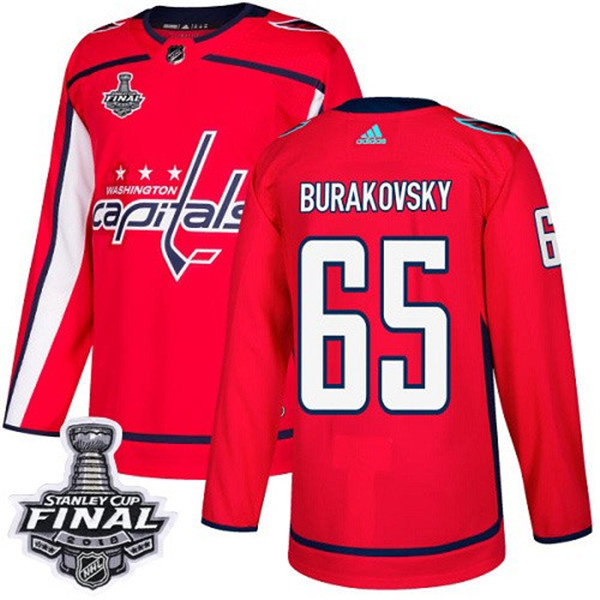 Capitals 65 Andre Burakovsky Red 2018 Stanley Cup Final Bound Jersey