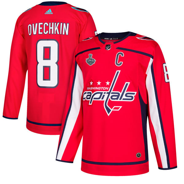 Capitals 8 Alex Ovechkin Red 2018 Stanley Cup Final Bound Jersey