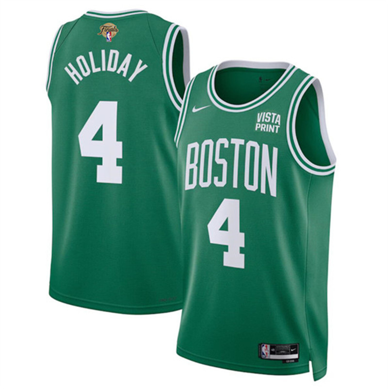 Celtics 4 Jrue Holiday Green Nike 2024 Finals Swingman Jersey