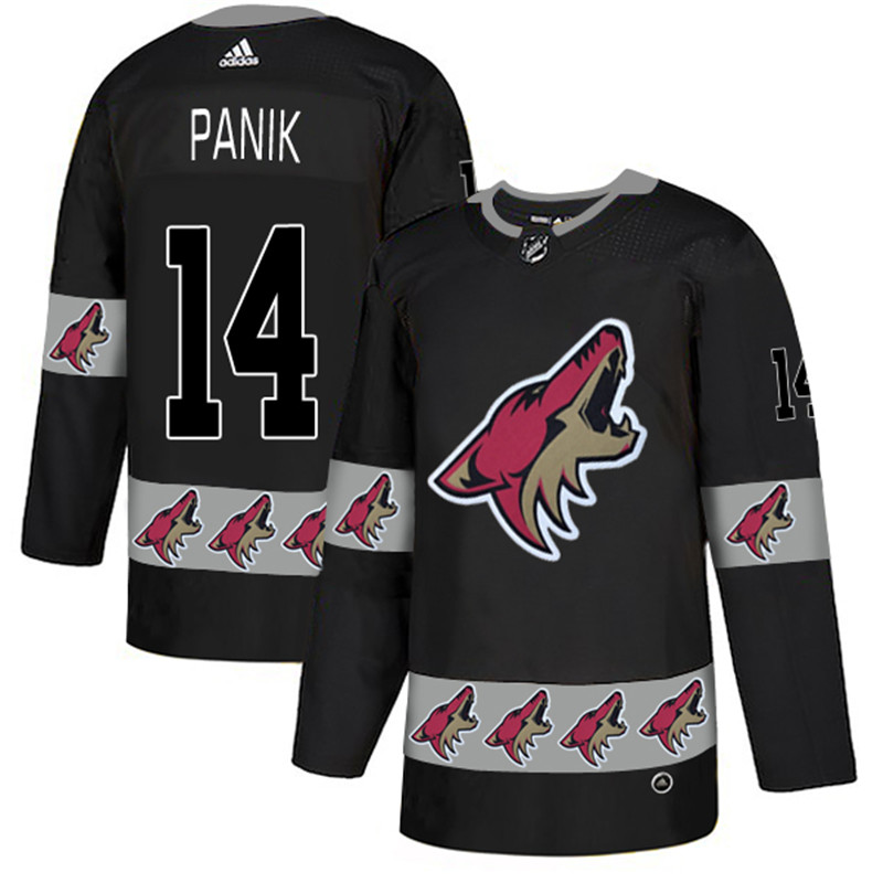 Coyotes 14 Richard Panik Black Team Logos Fashion Jersey