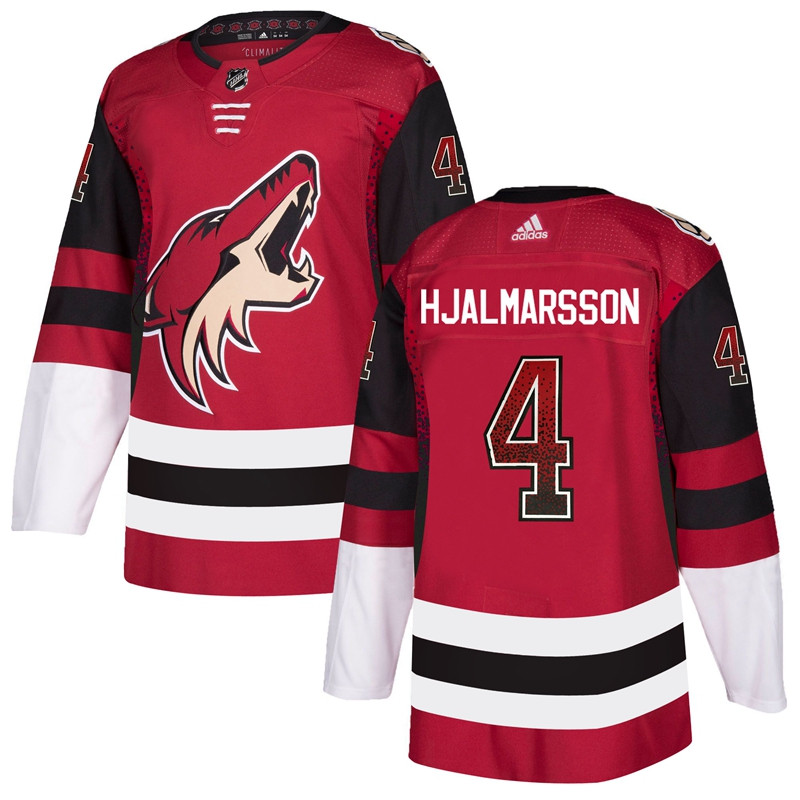 Coyotes 4 Niklas Hjalmarsson Red Drift Fashion Jersey
