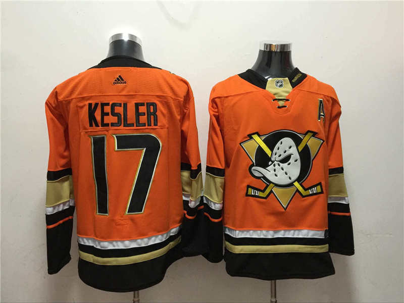 Ducks 17 Ryan Kesler Orange Jersey