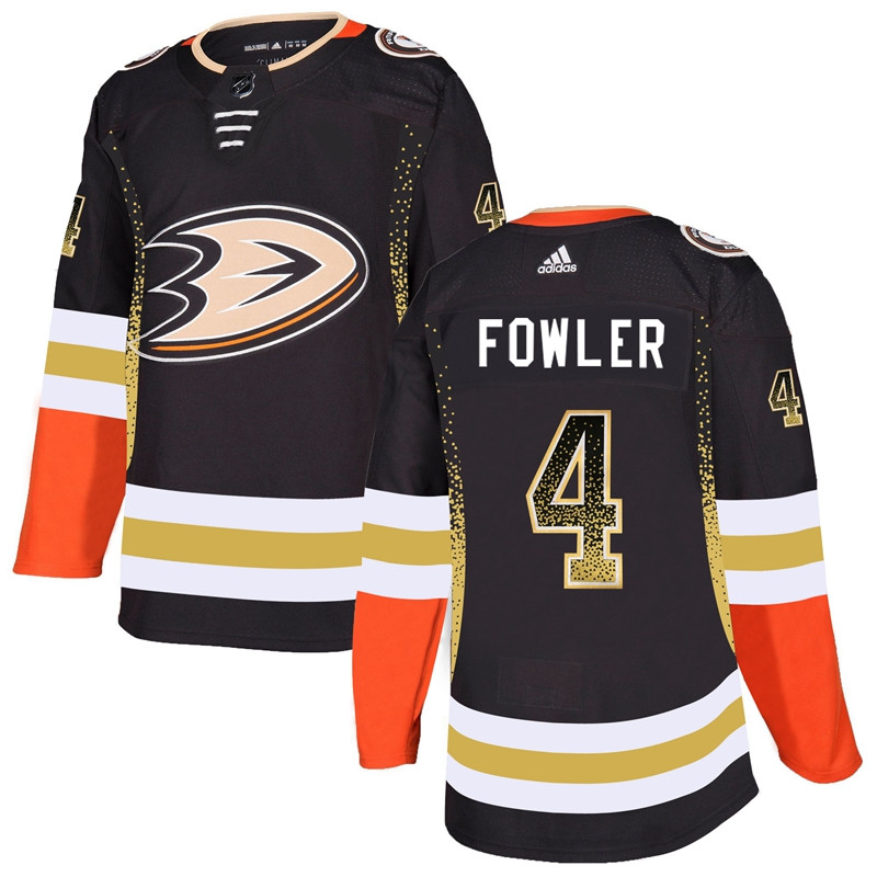 Ducks 4 Cam Fowler Black Drift Fashion Jersey