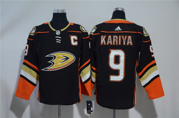 Ducks 9 Paul Kariya Black jersey