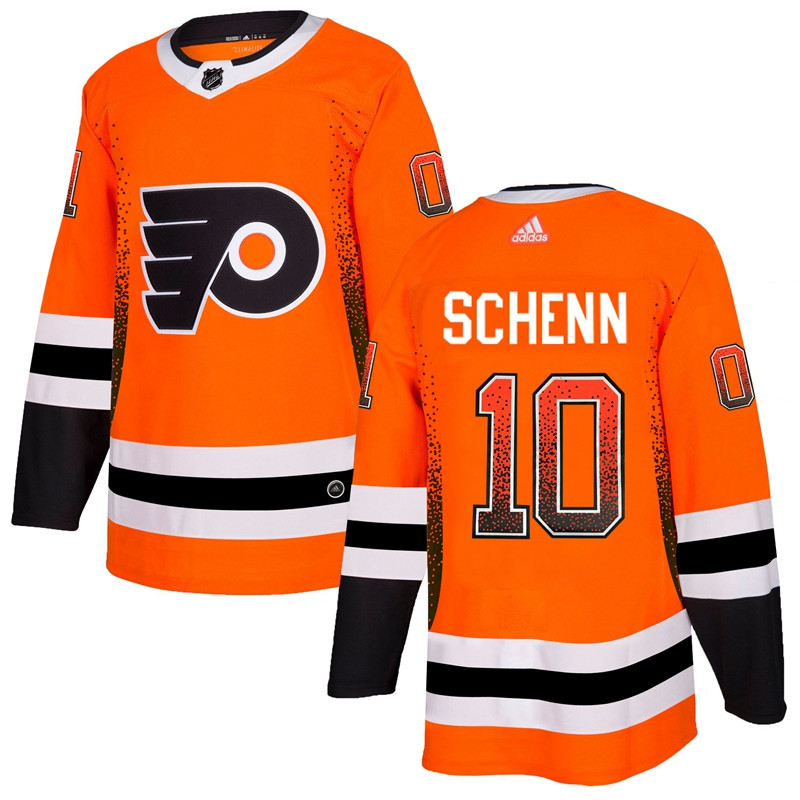 Flyers 10 Brayden Schenn Orange Drift Fashion Jersey