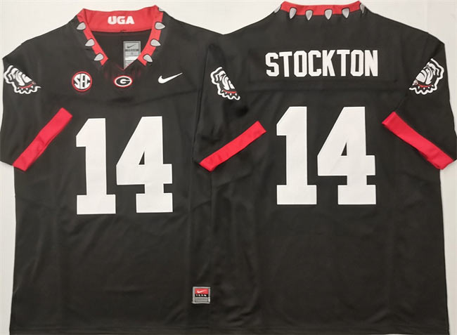 Georgia Bulldogs 14 Gunner Stockton Black 2025 F.U.S.E. Stitched Jersey