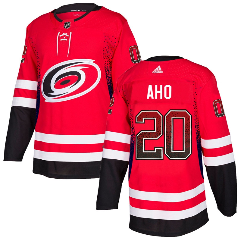 Hurricanes 20 Sebastian Aho Red Drift Fashion Jersey
