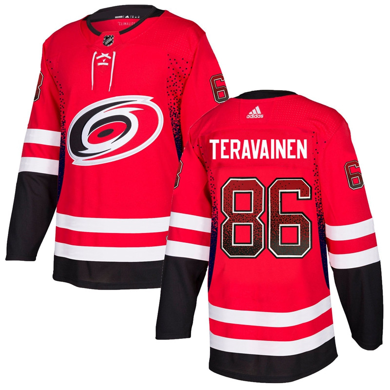 Hurricanes 86 Teuvo Teravainen Red Drift Fashion Jersey