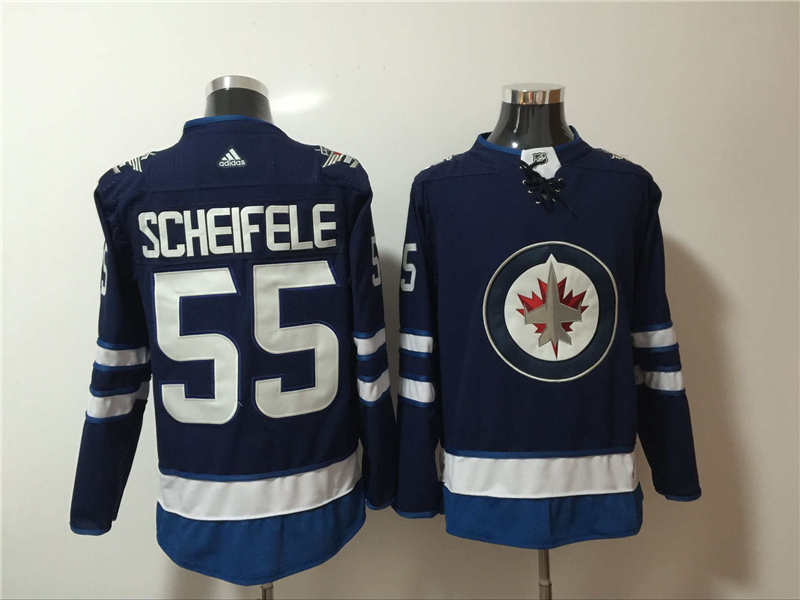 Jets 55 Mark Scheifele Navy Jersey