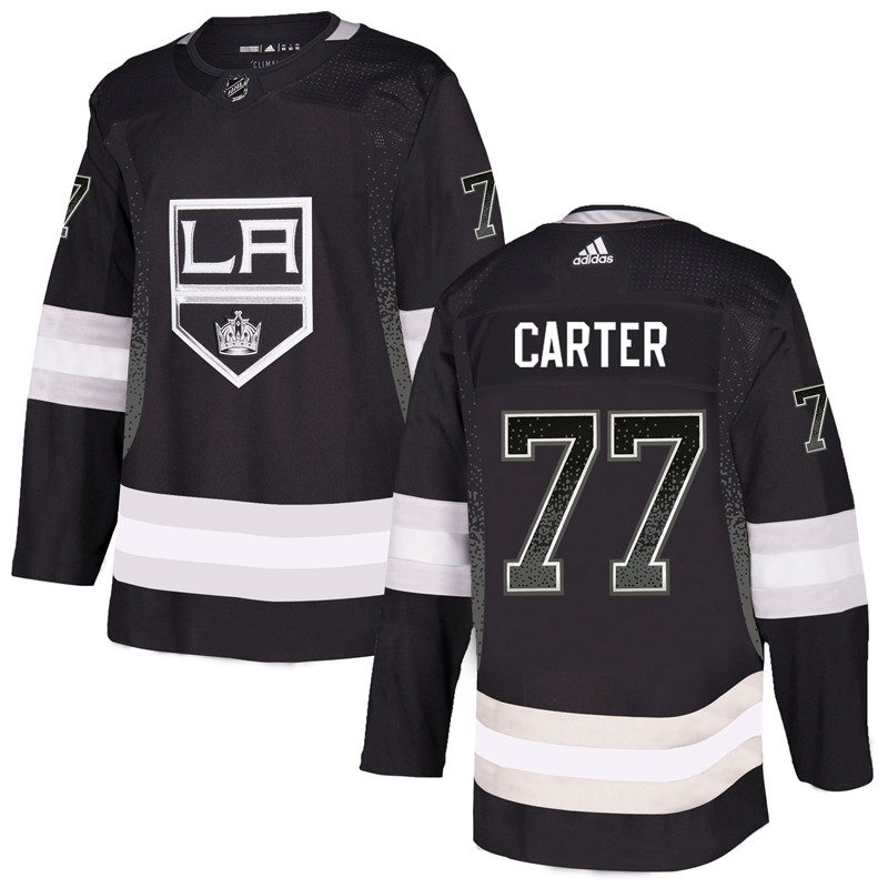 Kings 77 Jeff Carter Black Drift Fashion Jersey