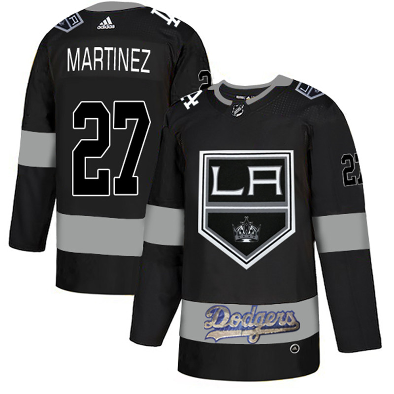 LA Kings With Dodgers 27 Alec Martinez Black Jersey