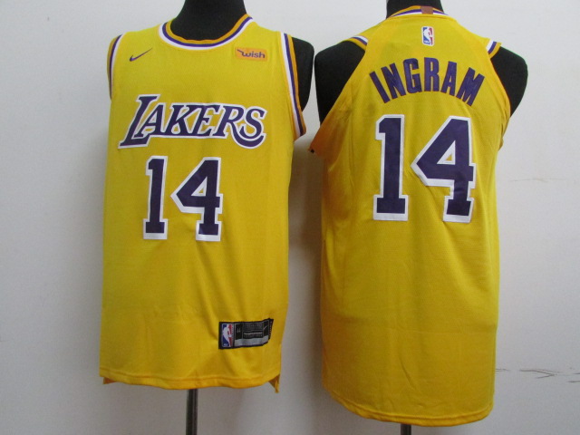 Lakers 14 Brandon Ingram Gold 2018 19 Authentic Jersey