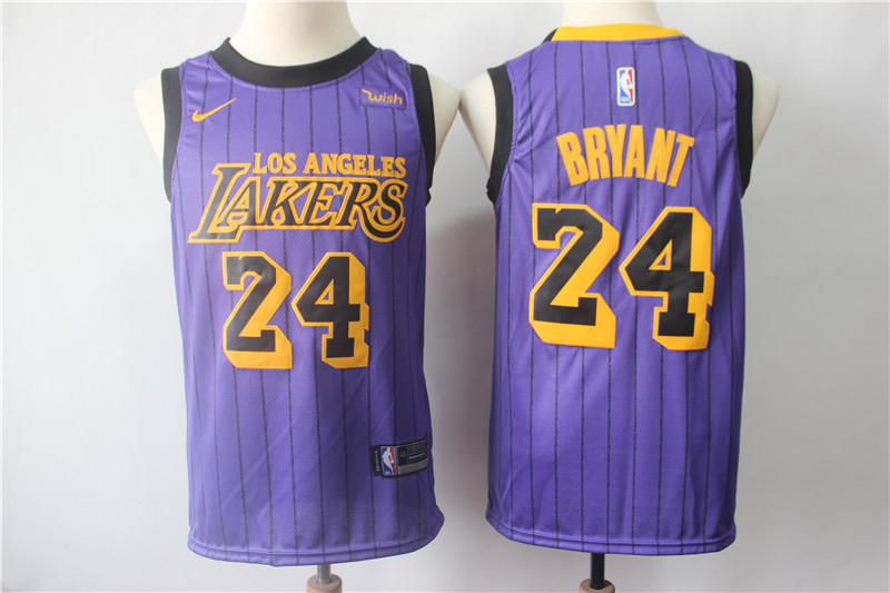 Lakers 24 Kobe Bryant Purple 2019 City Edition Swingman Jersey