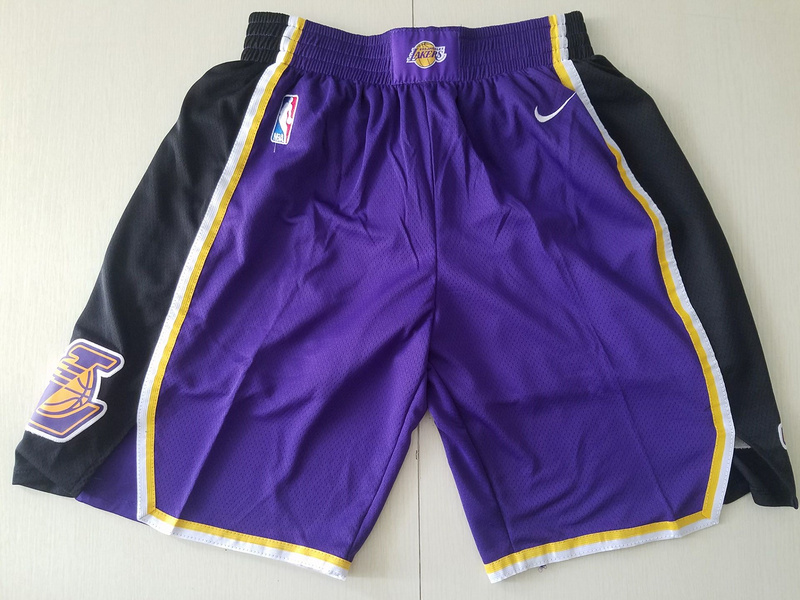 Lakers Purple 2018 19 Swingman Shorts