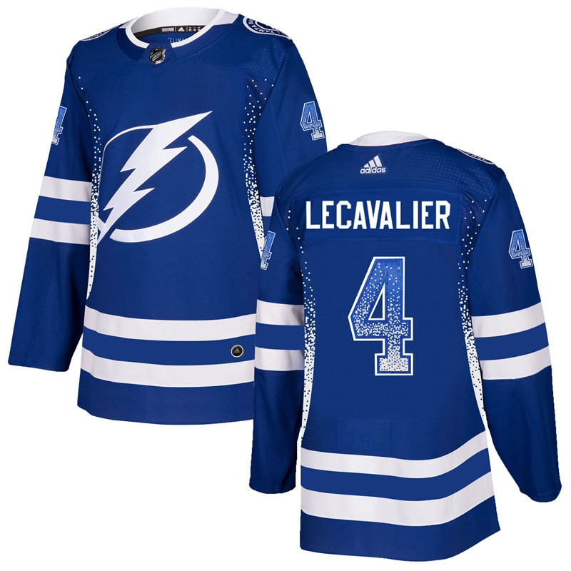 Lightning 4 Vincent Lecavalier Blue Drift Fashion Jersey